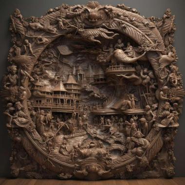 Patterns and decorations stl art museum 4 3d model
